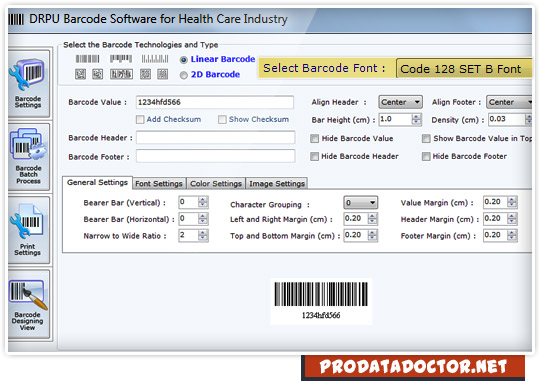 Barcode Label Maker for Healthcare Industry