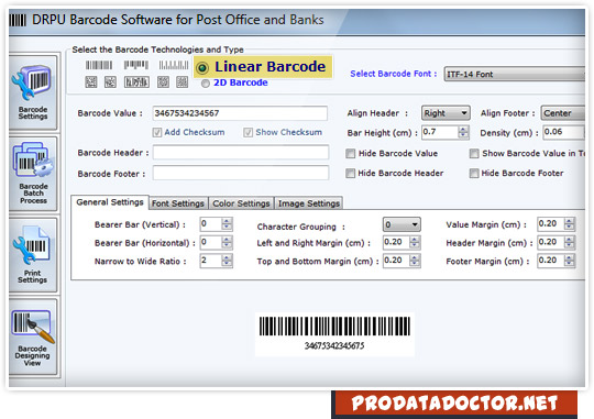 Barcode Label Maker for Post Office