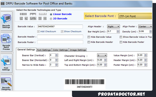 Barcode Label Maker for Post Office