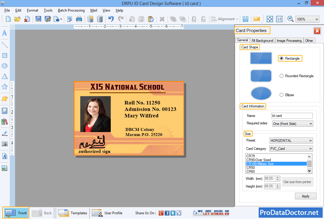 ID Card Designing Software