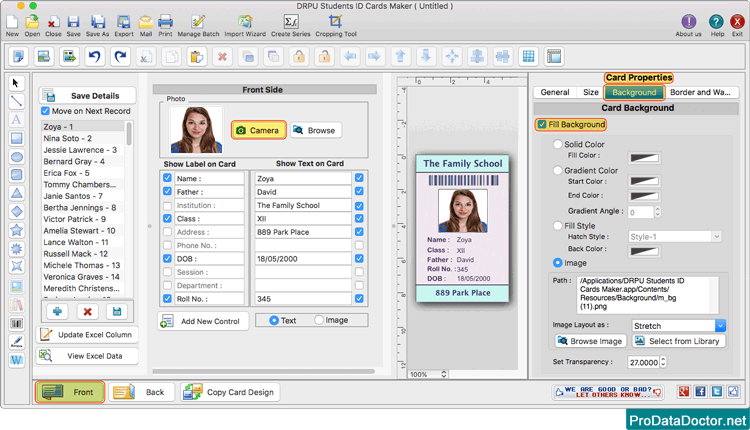 Students ID Cards Maker for Mac