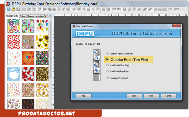 Birthday card designer software