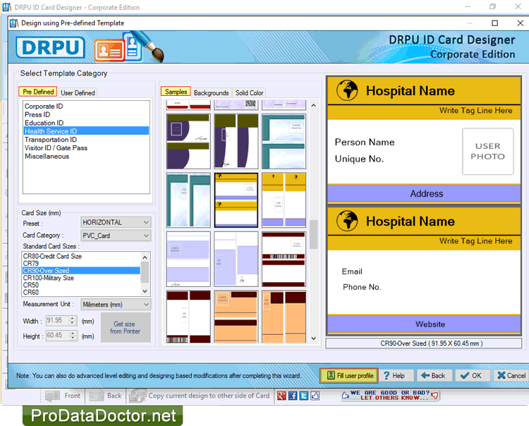 id cards maker corporate edition screenshots to show id cards id card designing