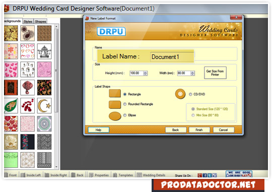 Wedding card maker software