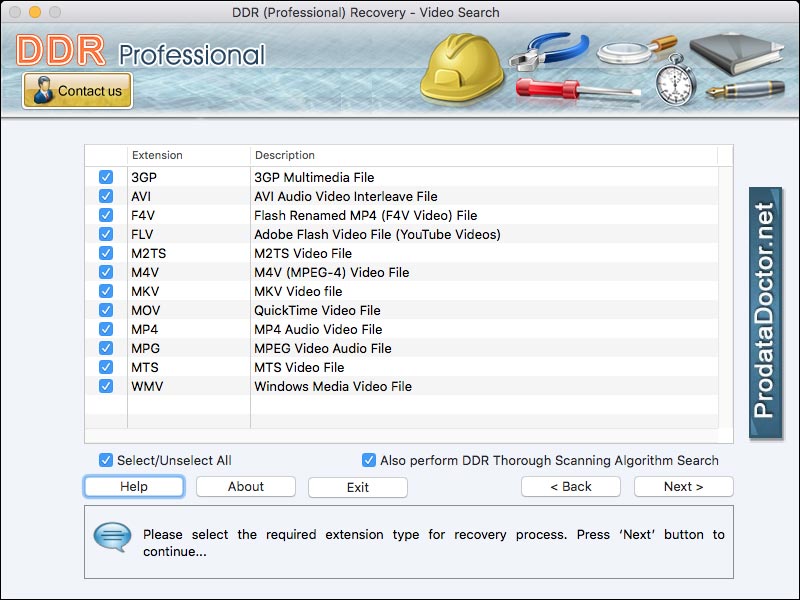 Screenshot of Recover Files