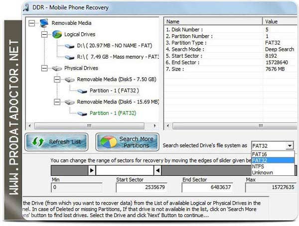 Windows 7 Cell Phone Data Recovery Software 5.3.1.2 full