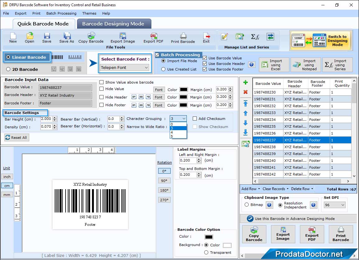 Barcode Label Maker for Retail Business