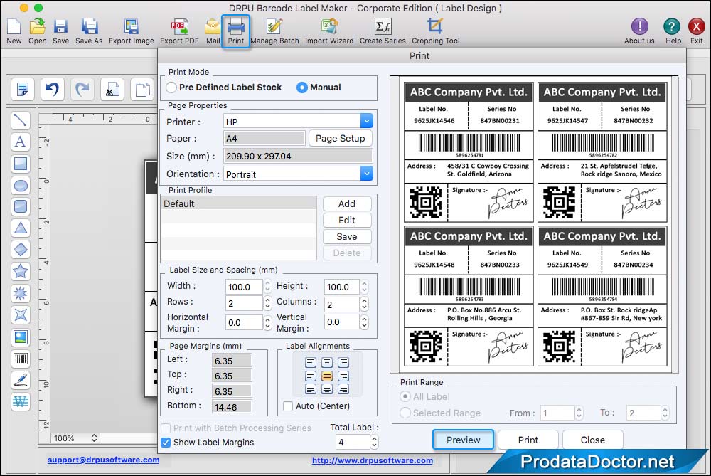 Print Barcode Labels Print Barcode Labels