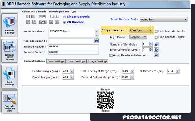 Barcode Label Maker for Packaging Supply