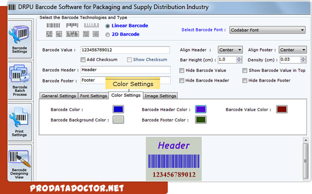 Barcode Label Maker Software for Packaging Supply