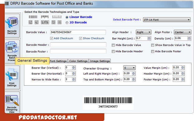 Barcode Label Maker Software for Post Office