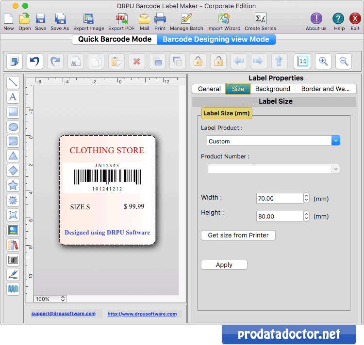 Design barcode label Design barcode label
