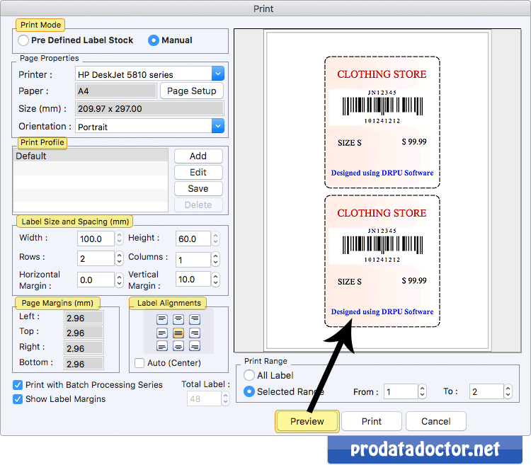 Print Barcode Labels Print Barcode Labels