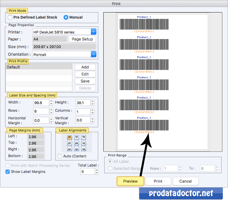 Print Settings Print Settings