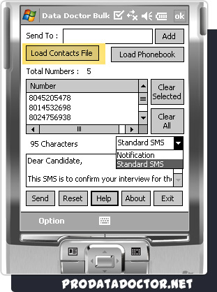 Pocket PC to Mobile Bulk SMS Software