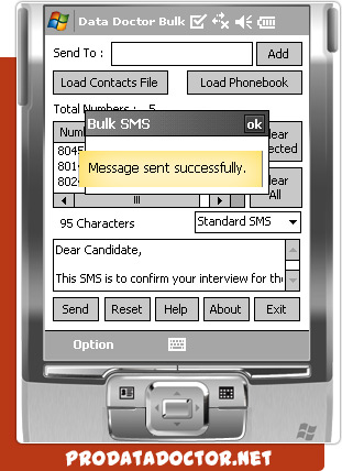 Pocket PC to Mobile Bulk SMS