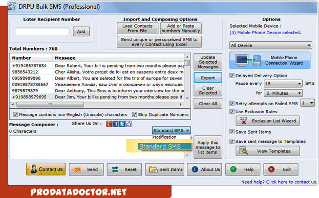 Professional Bulk SMS Software
