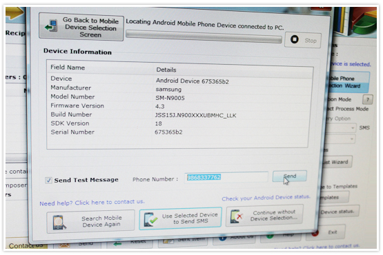 Connect your device using USB Cable