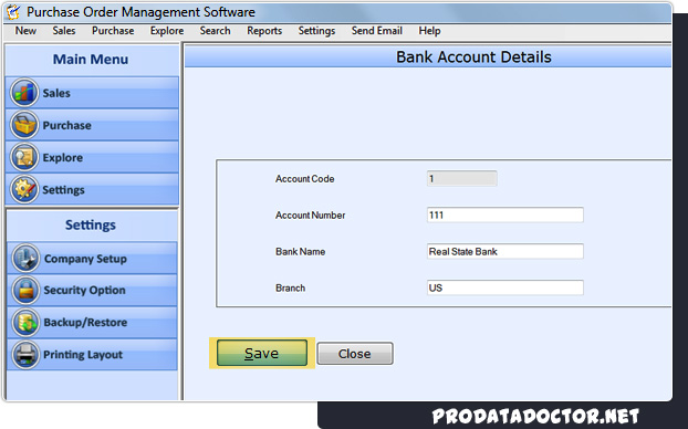 Purchase Order Organizer Software