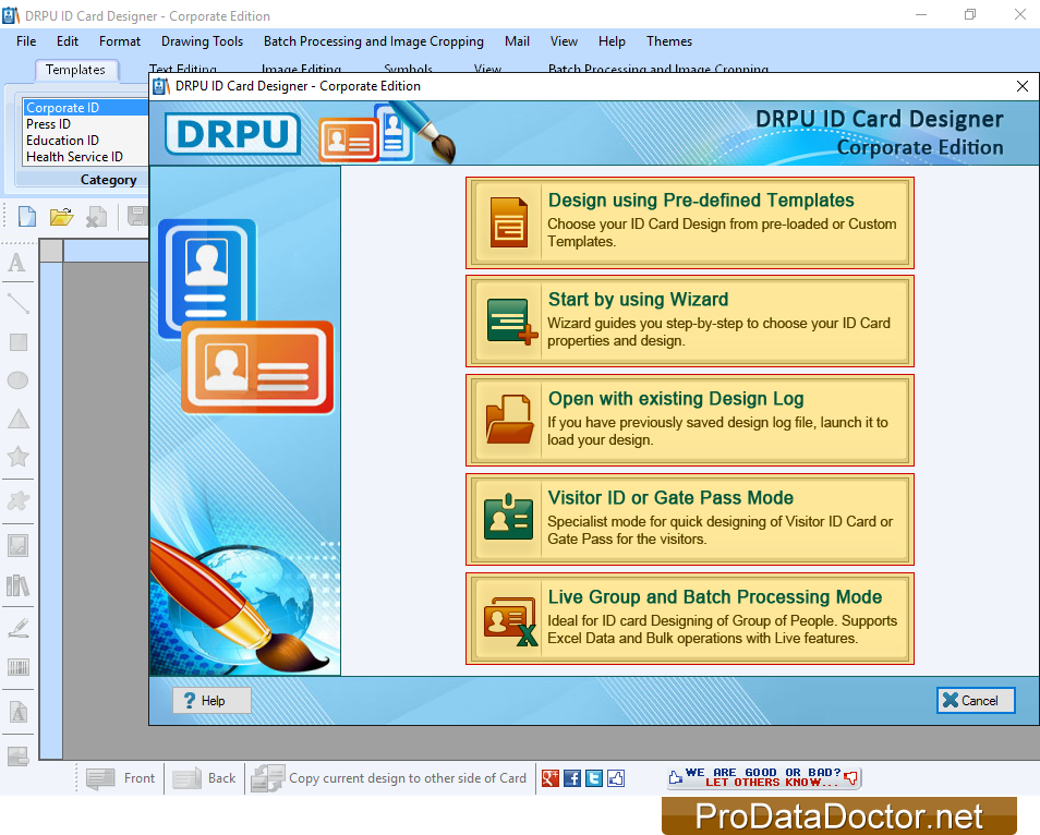 Identity Card Maker software
