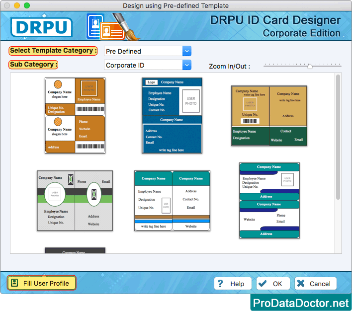 Choose Pre-defined Templates Choose Pre-defined Templates