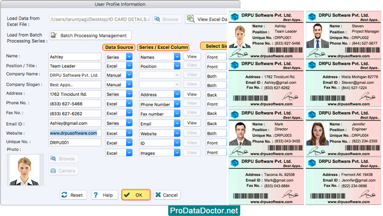 User Profile Information User Profile Information