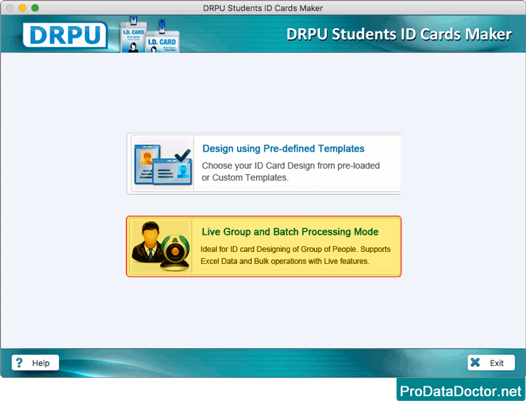 Live Group and Batch Processing Mode