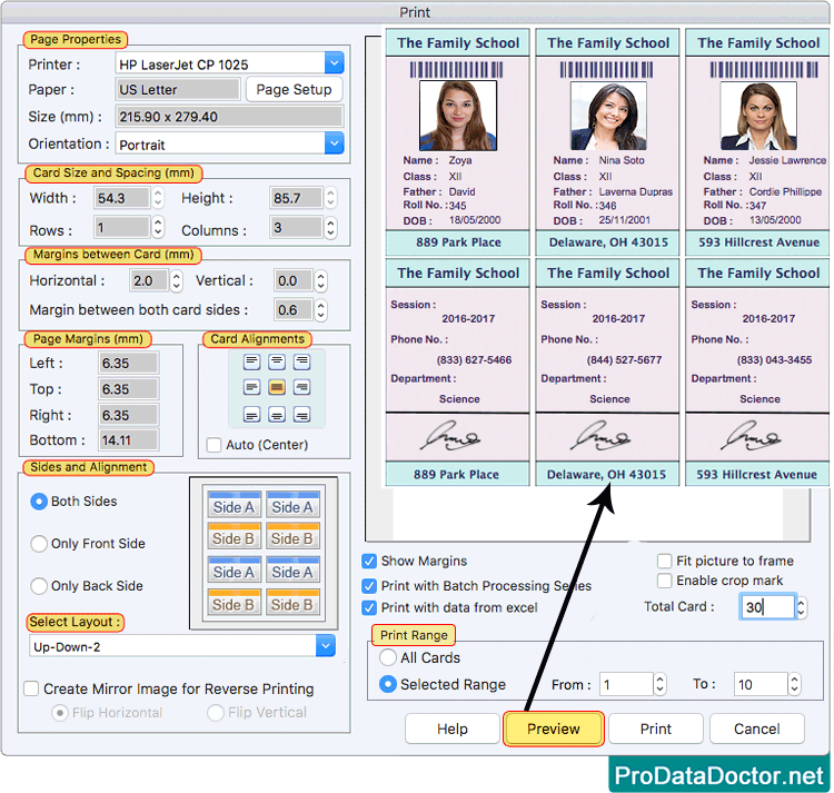 Print Settings Print Settings