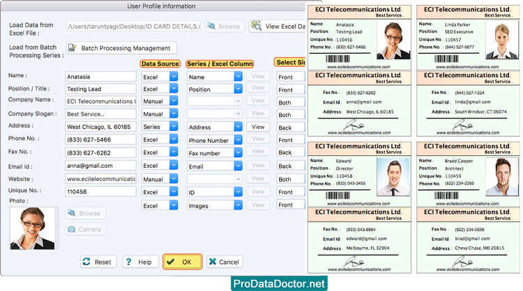 User Profile Information User Profile Information