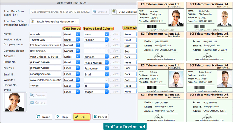 ID Card Designer Corporate Edition for Mac