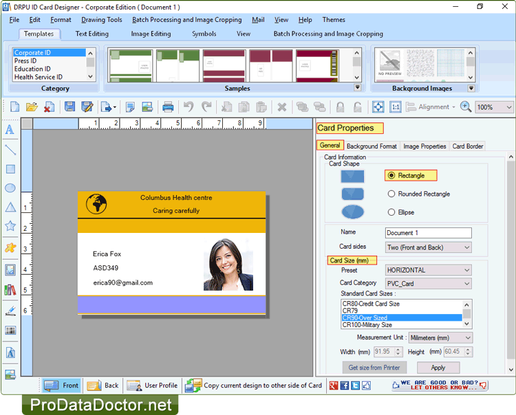 Designed id card Designed id card