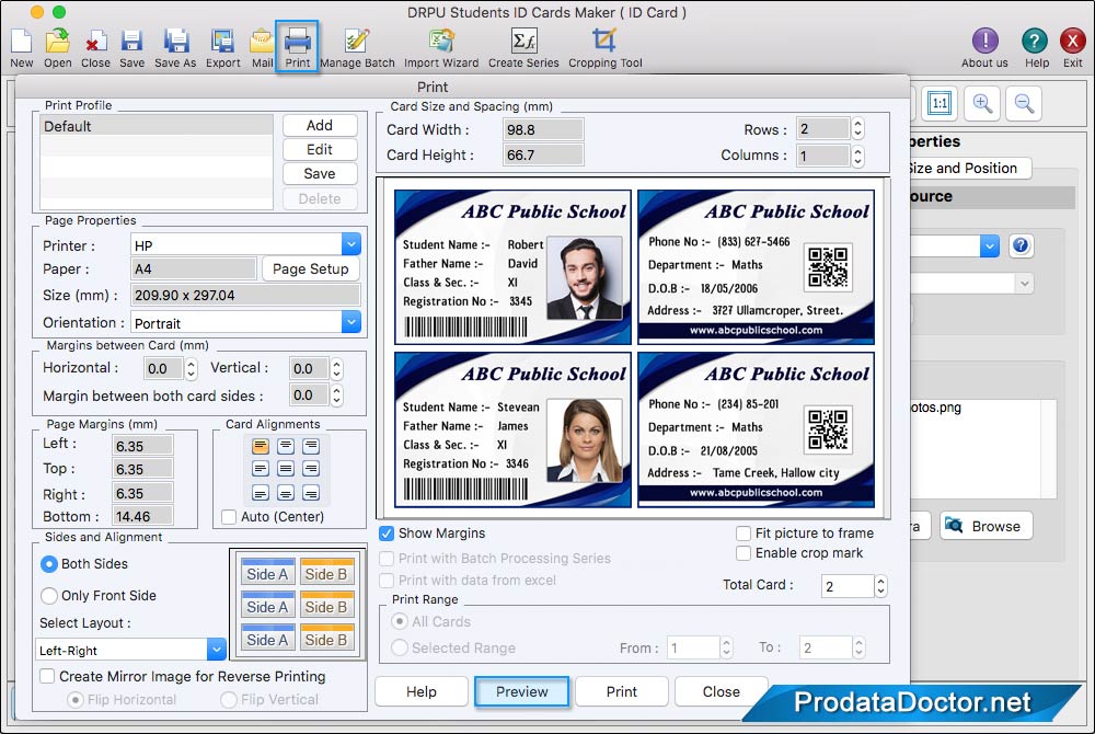 Print Settings Print Settings