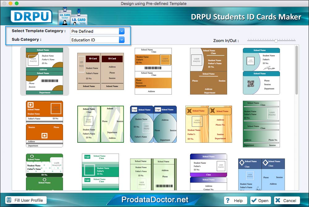 Choose Pre-defined Templates Choose Pre-defined Templates