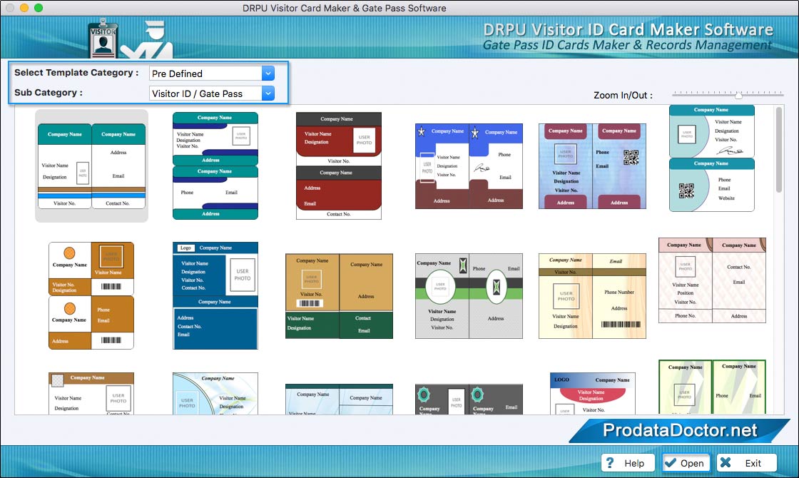 Choose Pre-defined Template Choose Pre-defined Template