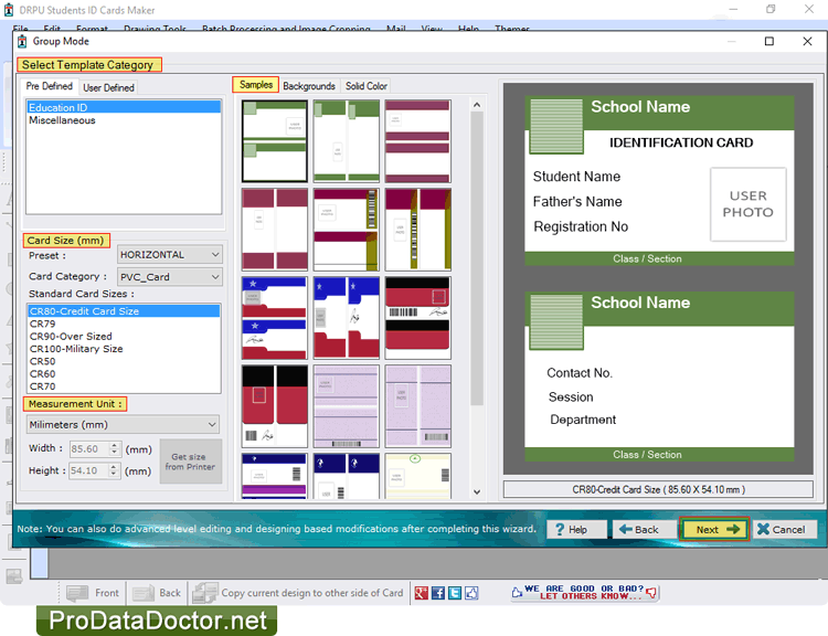 Choose any one pre-defined template Choose any one pre-defined template