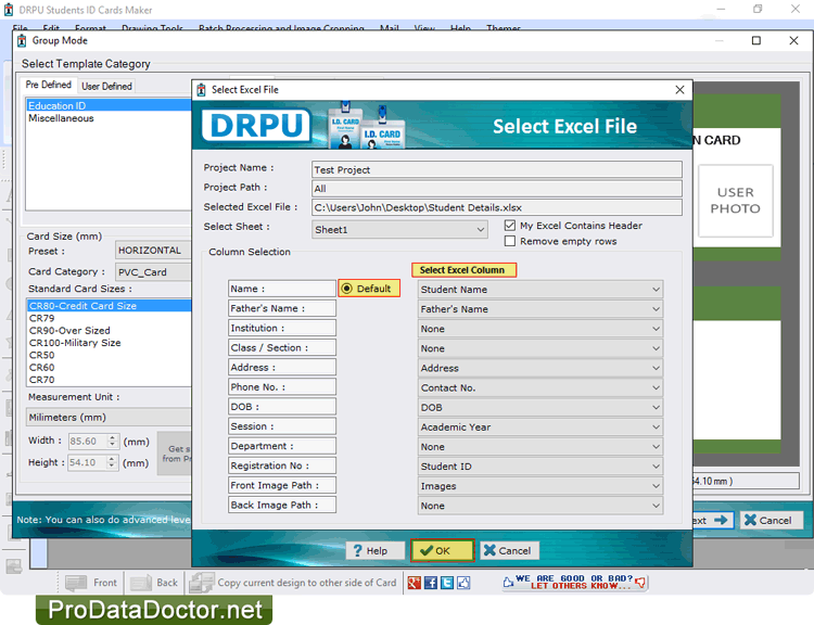 Select Excel Column Select Excel Column