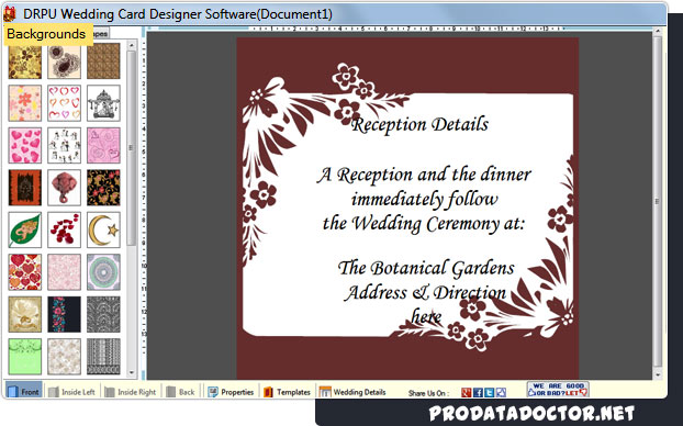 Wedding card maker software