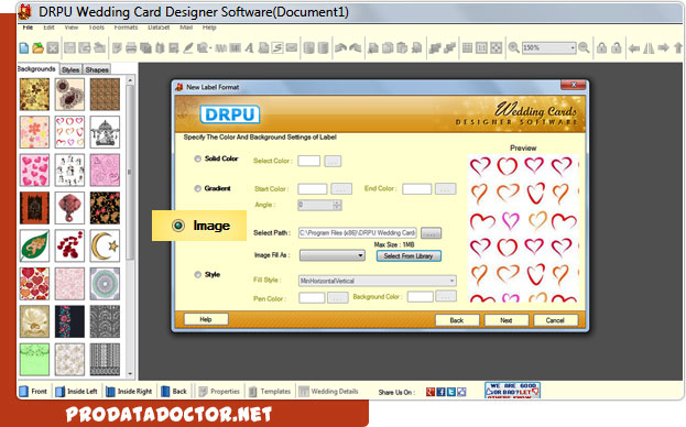 Wedding card designer software