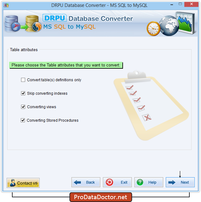 MSSQL to MySQL Database Converter