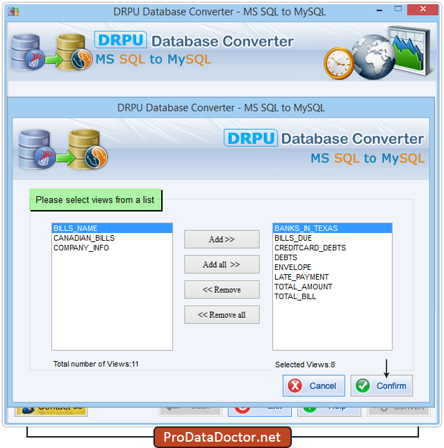 MS SQL to MySQL database conversion