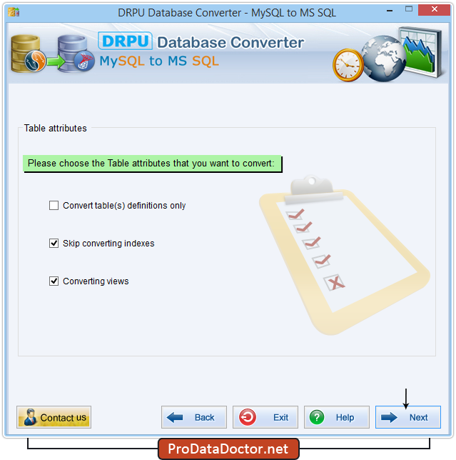 MySQL to MSSQL Database Converter