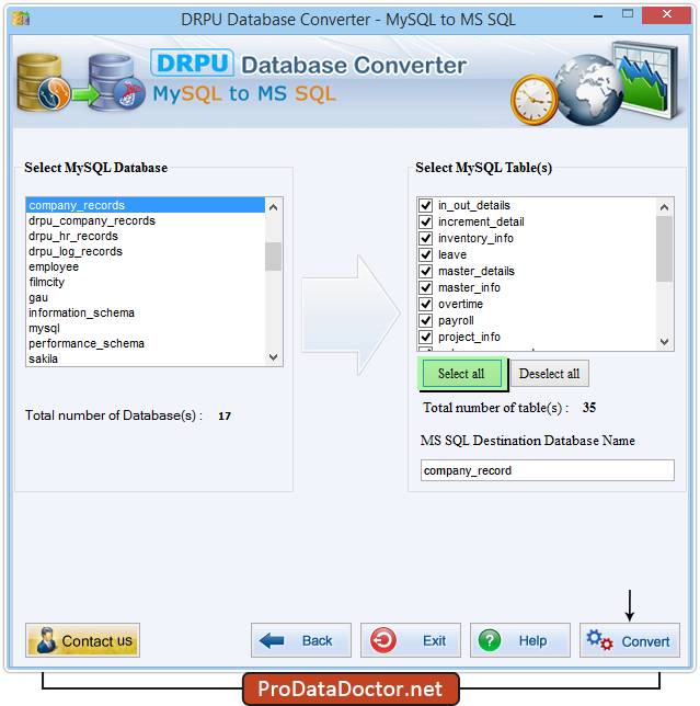 DRPU MySQL to MSSQL DRPU MySQL to MSSQL