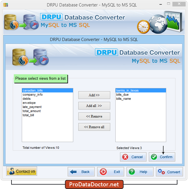 DRPU Database conversion - MySQL to MS SQL