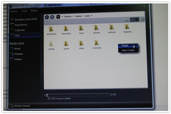 Blackberry Desktop Manager